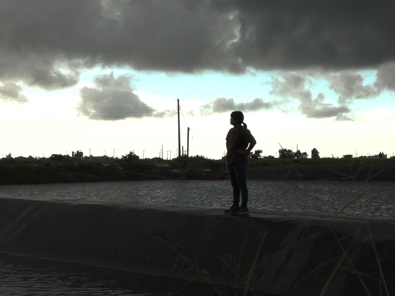 蘇美玉《魚路》劇照：風雨欲來的魚塭環境