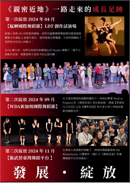 艸雨田首部臺法國際共製節目 《Proximities》三地巡演計畫|艸雨田舞蹈劇場|國藝會補助成果檔案庫