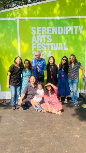 《媽與他與她與它M(other)hood》網絡編織永續性場所—2024 印度Serendipity Arts Festival國際共創展演｜軟硬倍事｜國藝會補助成果檔案庫