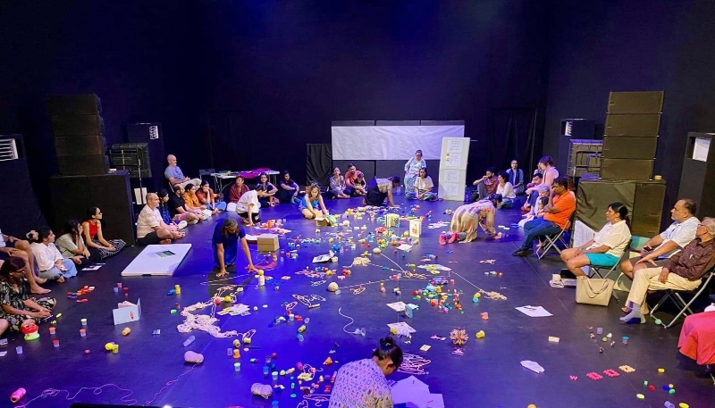 《媽與他與她與它M(other)hood》網絡編織永續性場所—2024 印度Serendipity Arts Festival國際共創展演｜軟硬倍事｜國藝會補助成果檔案庫