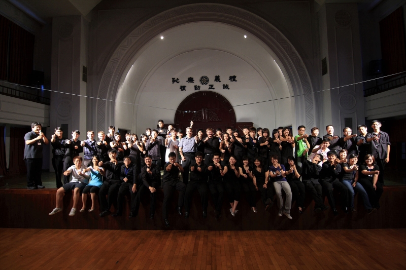聲子樂擊室內樂團「2009亞洲長號研習營」活動紀錄：全體學員大合照，本次成員來自台灣、香港、法國、美國、新加坡、澳門等地