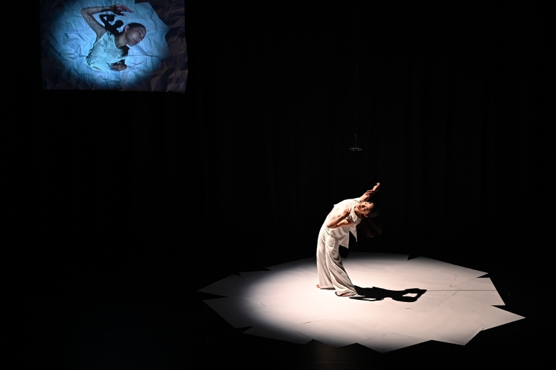 涴莎室內樂團「2022涴莎舞蹈創作平台」演出照片：謝知穎作品《島中島》，舞者：謝知穎